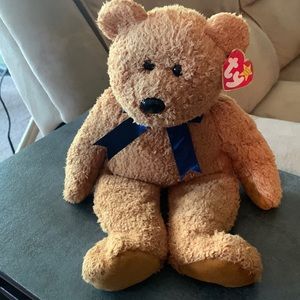 Hello. My name is fuzz. I am a TY beanie buddy.